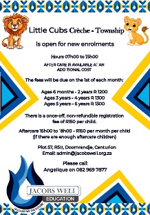 Thumbnail for Little Cubs Creche Township flyer